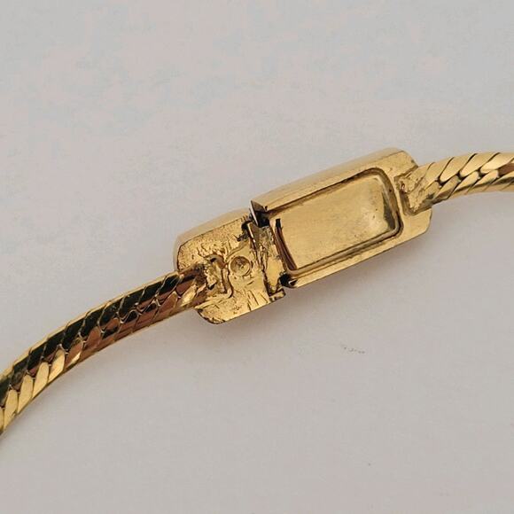 Mario Valentino Gold Tone Chain 8" Bracelet Classic Basic Designer - Picture 3 of 6